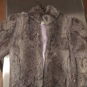 Rabbit fur coat